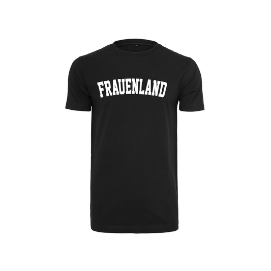 Frauenland College T-Shirt Schwarz
