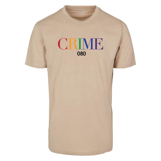 Crime Unisex T-Shirt Beige
