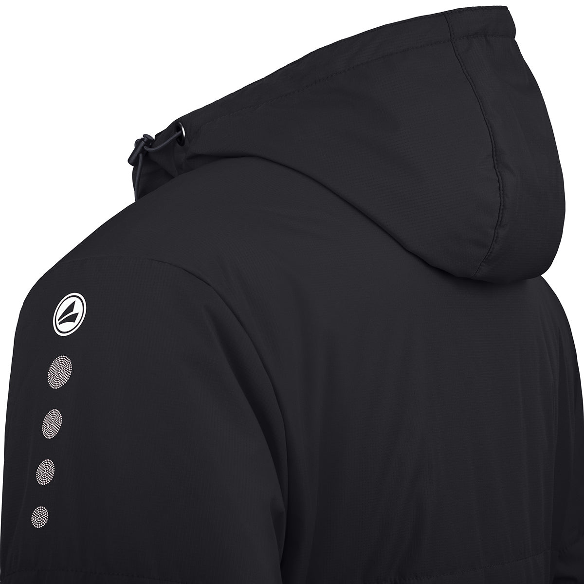 JAKO FC Lauterach Coachjacke Team mit Kapuze - black 7103