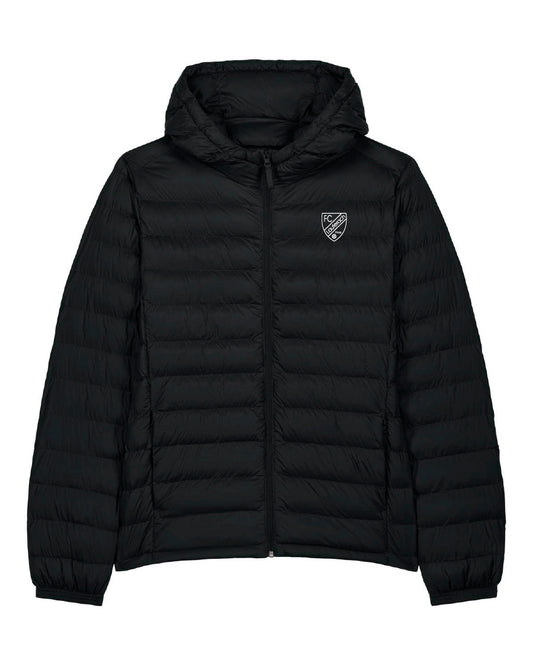 FC Lauterach wattierte Unisex Jacke - schwarz