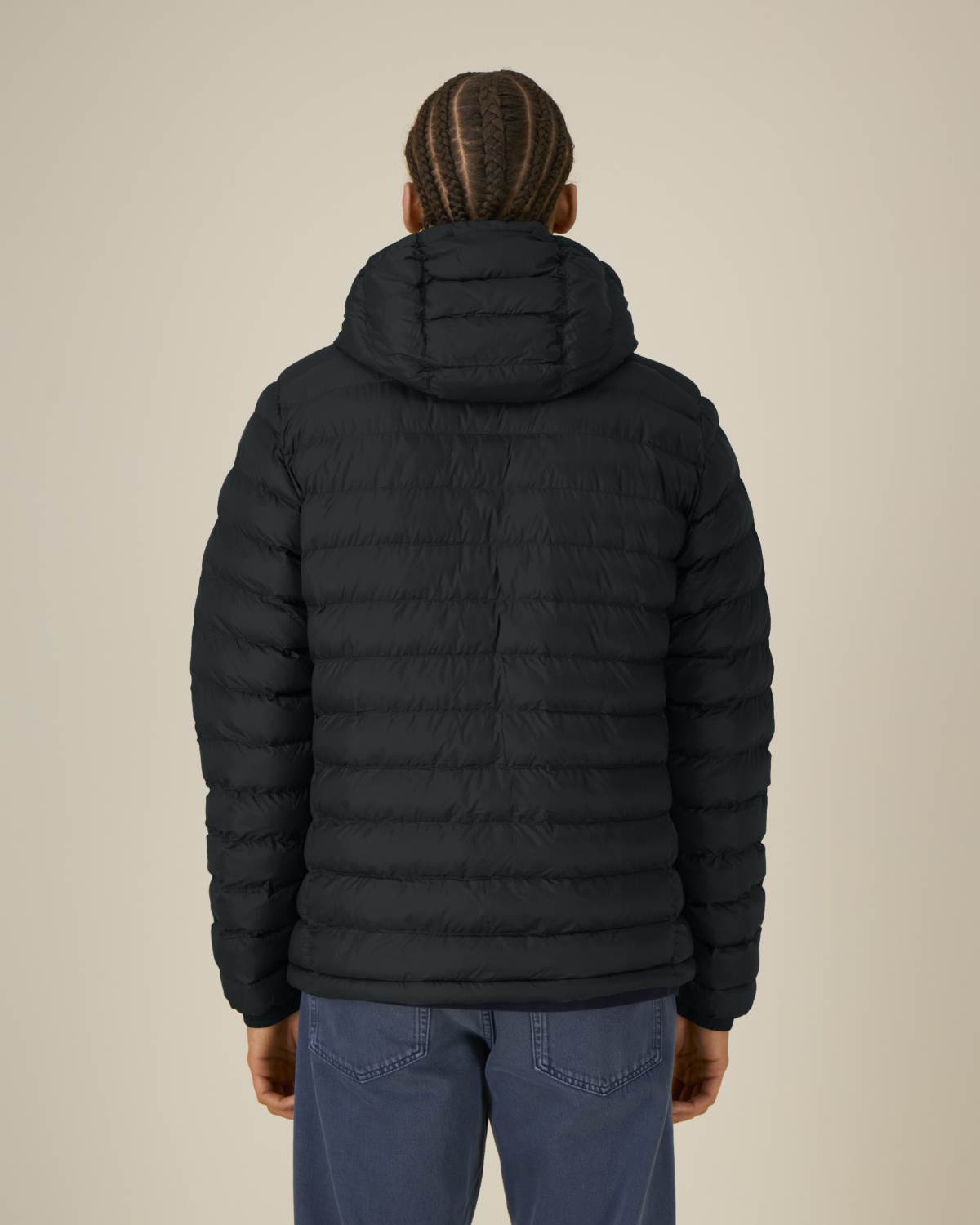 FC Lauterach wattierte Unisex Jacke - schwarz