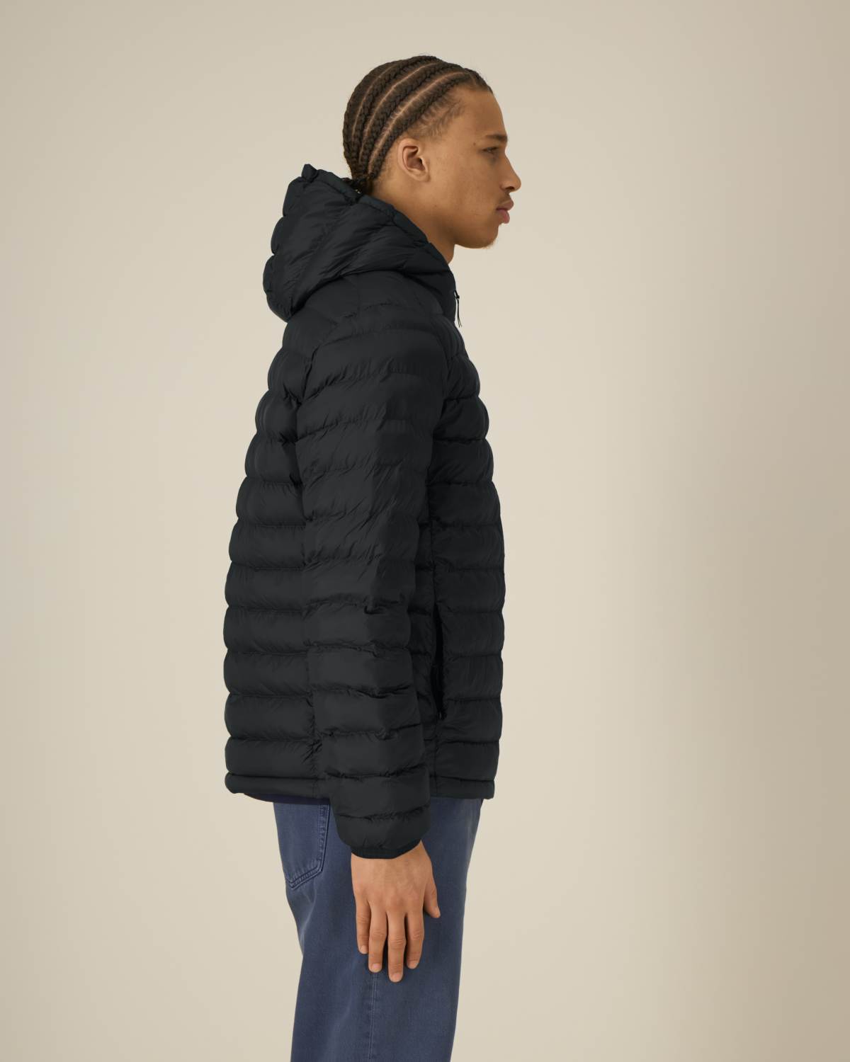 FC Lauterach wattierte Unisex Jacke - schwarz