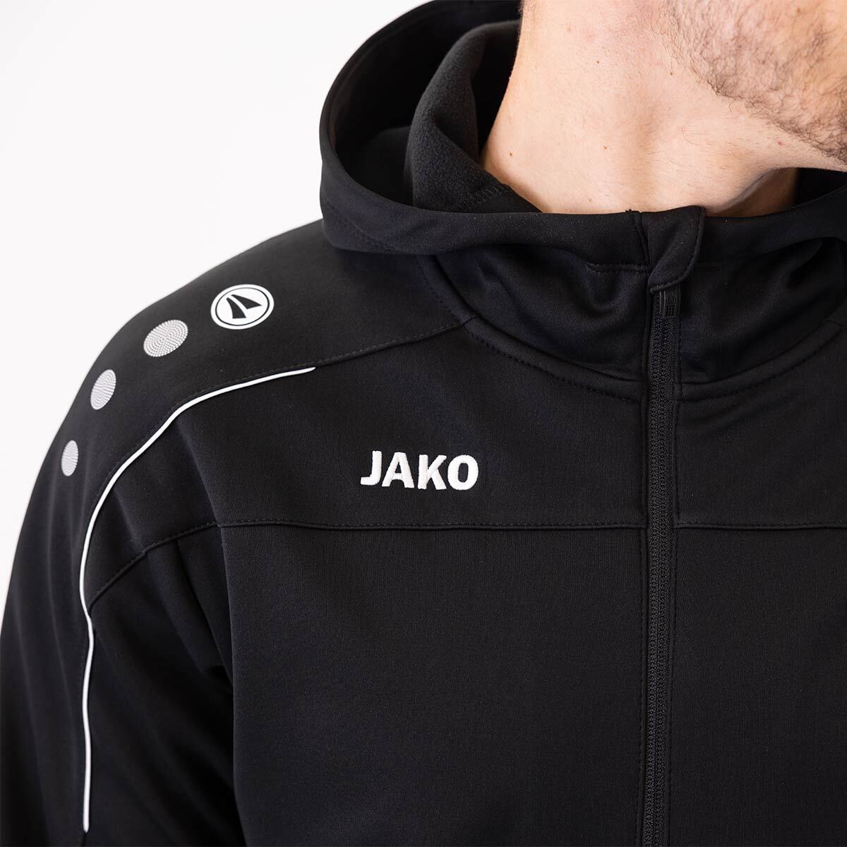 JAKO FC Lauterach Kapuzenjacke Classico - black 6850