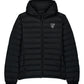 FC Lauterach wattierte Unisex Jacke - schwarz