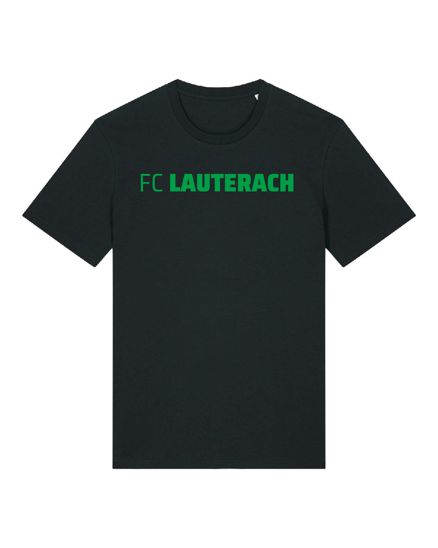 FC Lauterach Green Letter Tee - black